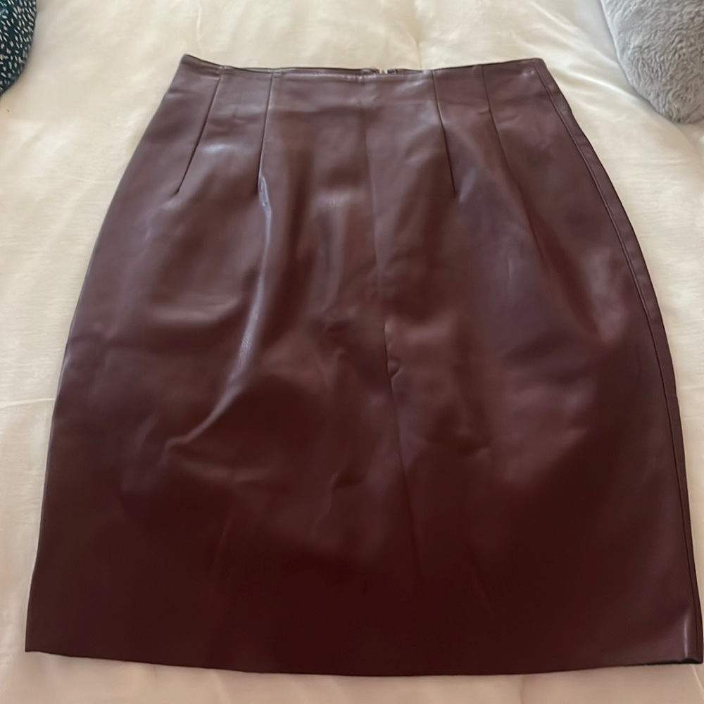 Leather skirt